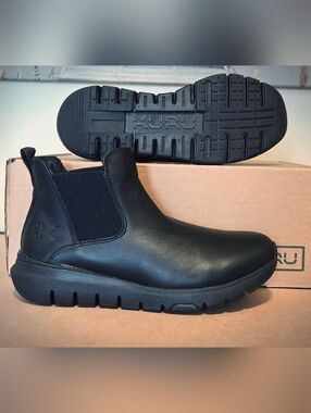 NEW Women's 9 - Kuru Flex Astra Chelsea Boots Black Classic Outdoor Pull On